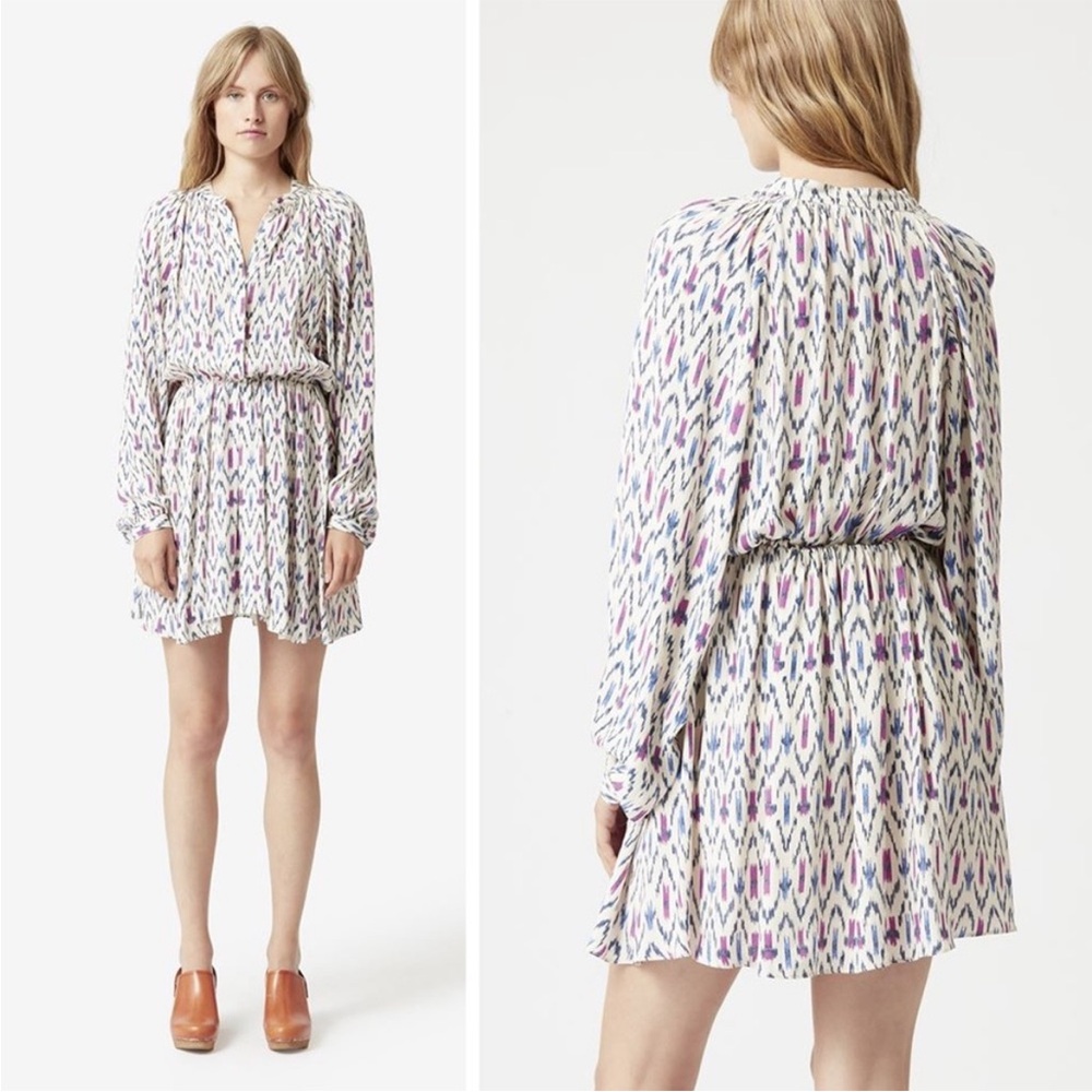Isabel Etoile Marant Amandine Abstract Print Dress